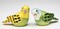 Ceramic Yellow And Green Parakeet Birds Salt & Pepper Shakers, Home Décor, Gift for Her, Gift for Mom, Kitchen Décor, Birdwatcher Gift